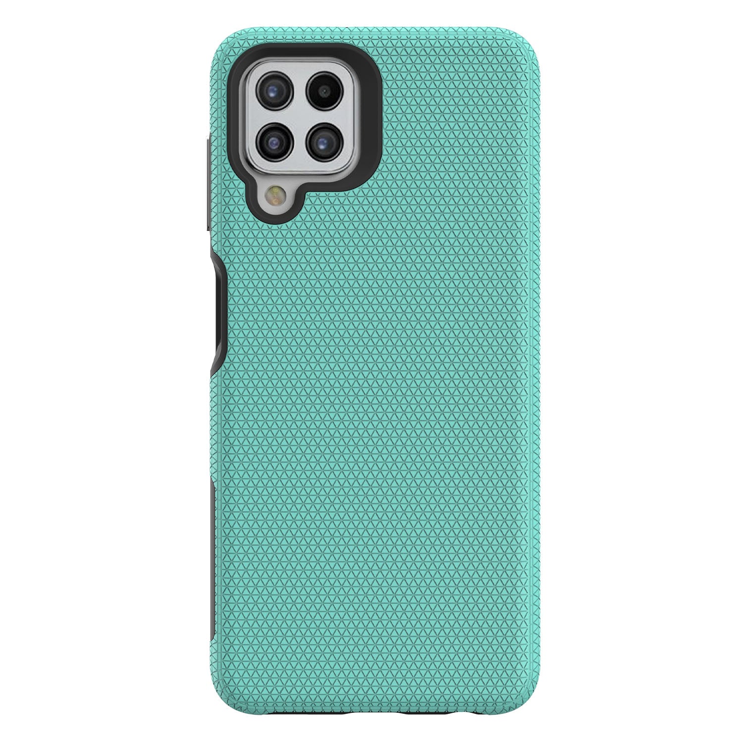 TPU PC Cover for Samsung Galaxy A22 4G (EU Version) Hybrid Case Triangle Military Grade Fall Protection Back Shell TPU PC Cover for Samsung Galaxy A22 4G (EU Version) Hybrid Case Triangle Military Grade Fall Protection Back Shell